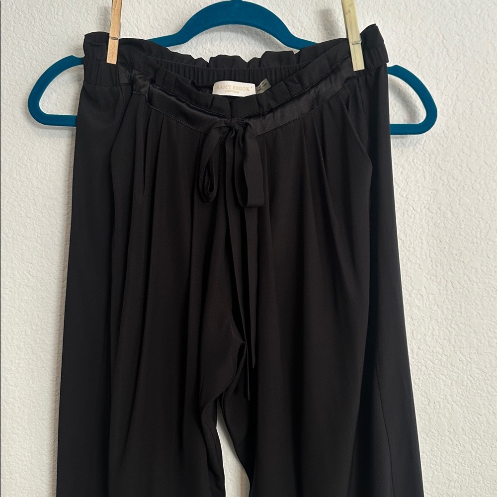 RAMY BROOK Allyn black silk pants M - Picture 11 of 16